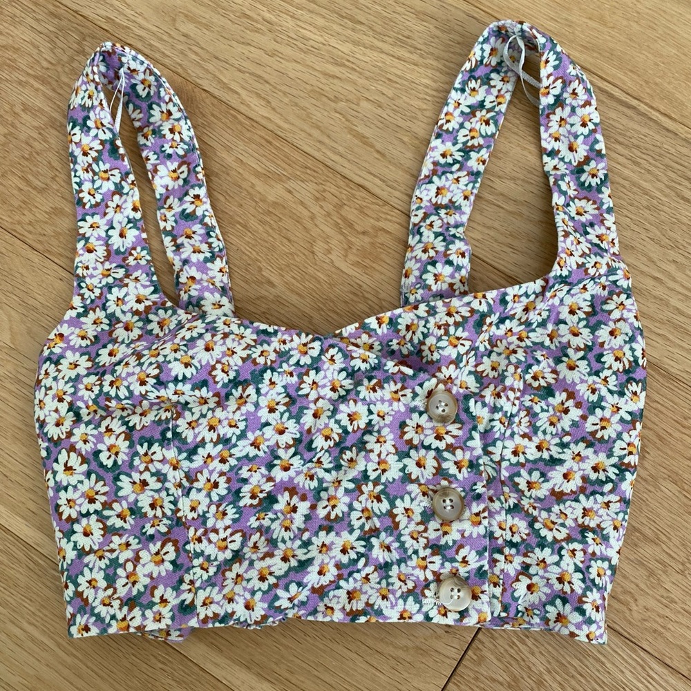 XS matching set from Zara. Skirt and crop top.